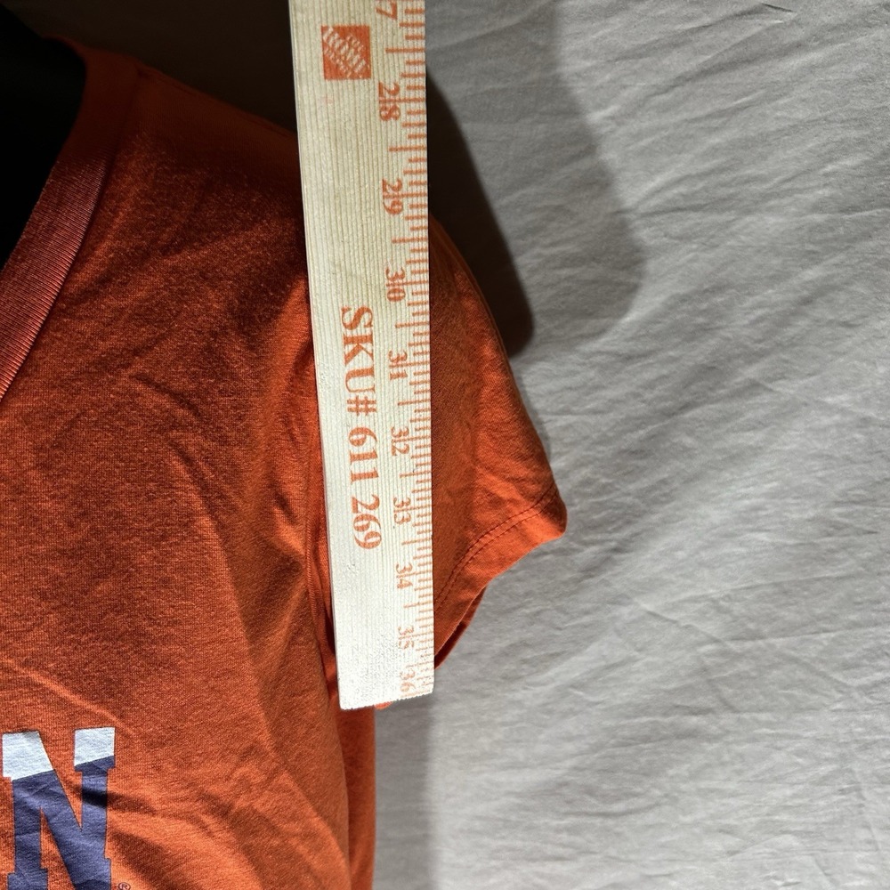 NCAA Clemson Tigers Colosseum Women's V-Neck T-Shirt Size Large Orange - Picture 7 of 8